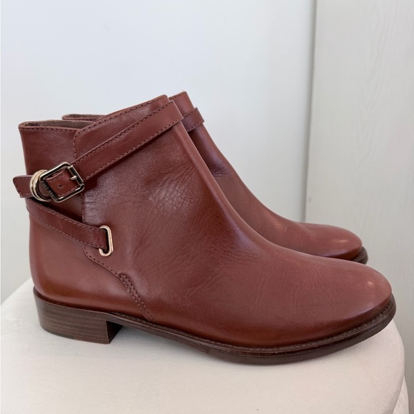 Tory Burch Shoes - Tory Burch | Brooke Ankle Booties Womens 10 Leather Buckle Detail Boots